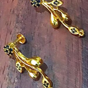 Gold plated Blackstone Earrings