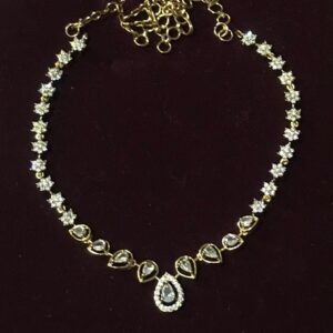 White stone necklace