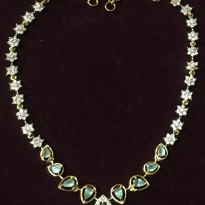 White stone necklace