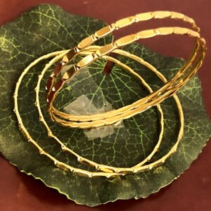 Gold Finish Daily Wear Bangle Set of 4 – Elegant Women’s Jewelry