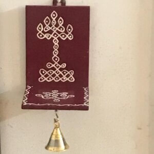 Diya stand with bell